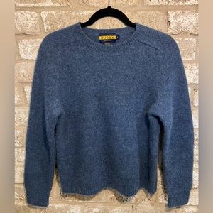 Ralph Lauren Wool Sweater with Leather Details.